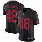 Nike Men & Women & Youth 49ers 48 Fred Warner Black NFL Vapor Untouchable Limited Jersey,baseball caps,new era cap wholesale,wholesale hats